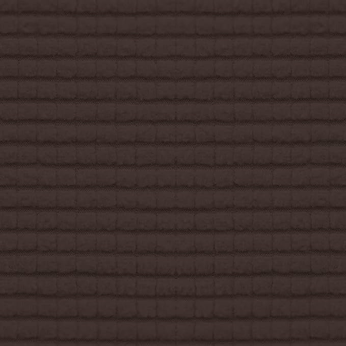 Easy-Going Stretch Individual Chair Couch Cushion Cover Sofa Cushion Furniture Protector Sofa slipcover Soft Flexibility with Elastic Bottom (3-Piece Sofa Cushion Cover, Chocolate)
