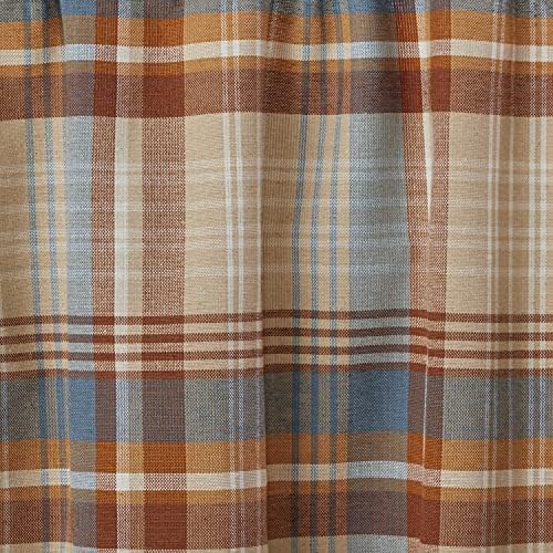 SKL Home Amber Plaid Tier Pair (2-Pack), Curtain, 24", Multi - Image 2