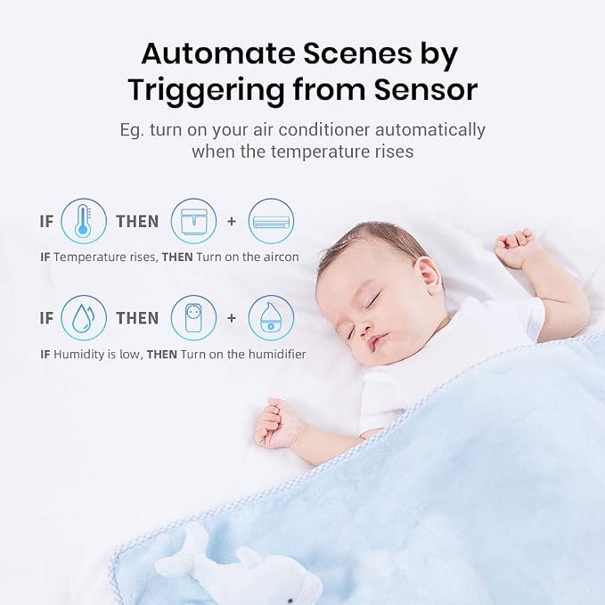 BroadLink RM4 pro Smart Remote and Sensor Cable Set RM4 pro S (2.4 GHz Wi-Fi Only), Universal IR RF Remote Control Hub with Temperature Humidity Monitor USB Cable, Works with Alexa & IFTTT