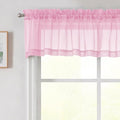 Pink Valances for Windows, Modern Solid Mini Small Window Curtains for Cafe by WelvetBLK
