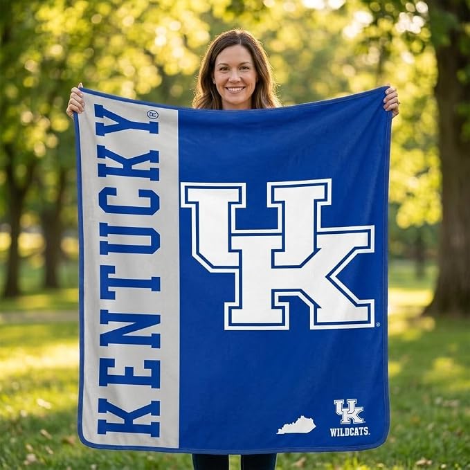 Proformance Home NCAA Kentucky Wildcats Endzone Ultra Soft Tailgate Throw