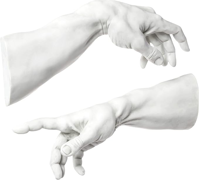 Design Toscano The Creation Wall Sculpture in Ancient Stone (Set of 2),Antique Stone