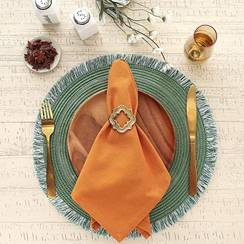 DII Solid Napkin Set Collection, 20x20, Pumpkin Spice, 6 Piece - Image 5