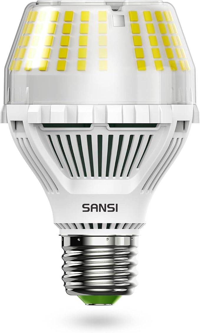 SANSI Dimmable LED Light Bulbs, Daylight 5000K Large A19 150W Eqv, 1 Pack | Dimmable Light Bulbs, Flicker Free, Super Bright, 2500LM, CRI 85, E26, 22-Year Ceramic LED, Energy Saving, Home Office Garage