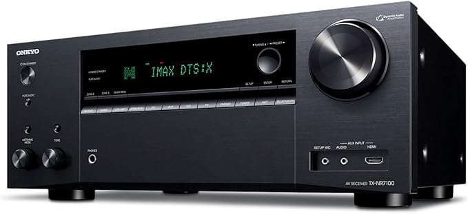 Onkyo TX-NR7100 9.2-Channel AV Receiver - 100 Watts Per Channel, Dirac Live Out of Box, Works with Sonos Certified, THX Certified and More