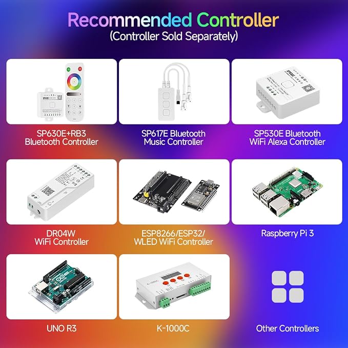 BTF-LIGHTING SK6812(WS2812B) RGBW LED Chips 100PCS RGB+Natual White Individually Addressable 5050SMD Module Pixels Light DC5V White PCB Chasing Dream Color for Christmas(No Adapter or Controller)