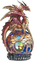 George S. Chen Imports Dragon on Light Up LED Orb Statue Display (71506)
