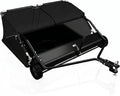AUTOSAVER88 48" Lawn Sweeper Tow Behind with Adjustable Sweeping Height | Leaf & Grass Collector with Dumping Rope Design, 25 Cu.ft Hopper Pull Behind Lawn Sweeper for Leaves, Grass & Debris