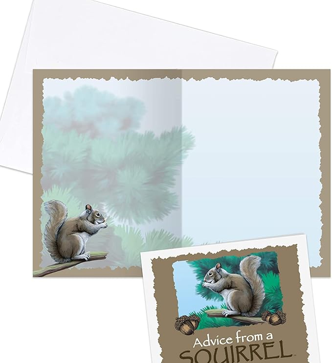 Advice From Nature Forest Woodland Greeting Card Set Wilderness, 12 Pack | Blank Inside Sustainable All Occasion Card Set, Printed in the USA on Replanted Cardstock