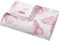 Betsey Johnson - Blanket, Buttery-Soft Throw Blanket for Couch or Bed, Boldly Plush & Oversized Bedding (Malachite Butterfly Pink, 50" x 70")
