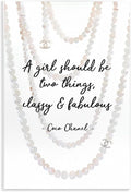'Classy & Fabulous Fashion Quote'| Wall Plaque Art | Stupell Industries | 10 x 15 Inches, Easy to Hang and Sturdy, Made in USA, by Amanda Greenwood