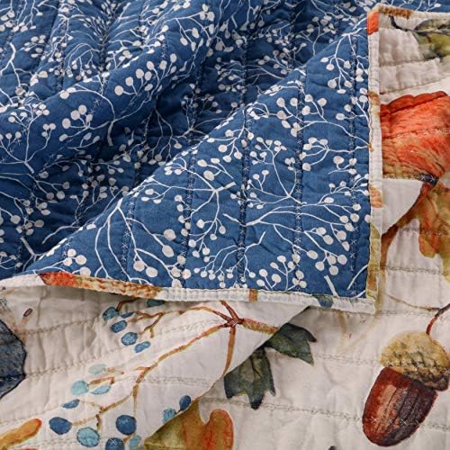 Greenland Home Willow Novelty Forest Animals Reversible Quilt Set, 2-Piece Twin, Natural - Image 4