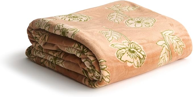 Oversized Throw, Anemones Macaroon, One Size