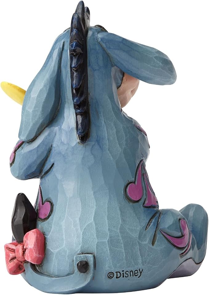 Enesco Disney Traditions by Jim Shore Winnie The Pooh Eeyore Holding Butterfly Miniature Figurine, 3.25 Inch, Multicolor