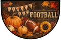 Thanksgiving Half Round Door Mat Outdoor Doormat Bedroom Entrance Rug A8 | Autumn Pumpkin Thanksgiving Semi Moon Door Mat Non-Slip Absorbent Kitchen Rug Indoor Welcome Bath Mat 36" X 24"