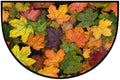 Autumn Fall Half Round Door Mat Welcome Entrance Mat Bath Bathroom Rug | Autumn Fall Maple Leaves Welcome Entrance Mat Anti-Slip Half Moon Bath Mat Semi Circle Rug Indoor Outdoor Kitchen Rug