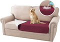 H.VERSAILTEX Couch Cover for Dogs Washable 100% Waterproof Sofa Cushion Cover Dog Bed Cover Non-Slip Pet Blanket for Sofa Cushion Protector, 35" x 62", Burgundy