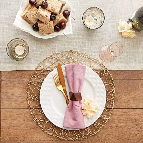 DII Solid Napkin Set Collection, 20x20, Rose, 6 Piece - Image 5