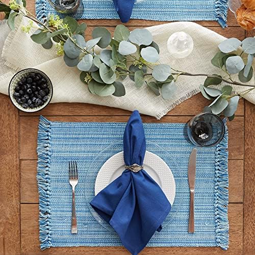 DII Solid Napkin Set Collection, 20x20, Navy, 6 Piece - Image 5