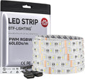 BTF-LIGHTING RGBW LED Strip Lights,UL Listed,5050 4 Colors in 1 RGB + 6000K-7000K Cool White,12V DC,16.4ft/5m 60LEDs/m 12mm White PCB, IP30 for Home Decoration(No Adapter or Controller)