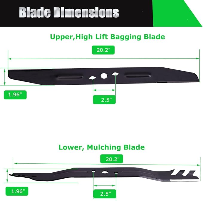 BeadChica 21 inch Lawn Mower Blade Replacement Compatible with EGO,Mulching Blade Set AB2101D for Mowers LM2133/LM2130/LM2135SP/LM2130SP/LM2156SP/LM2150SP