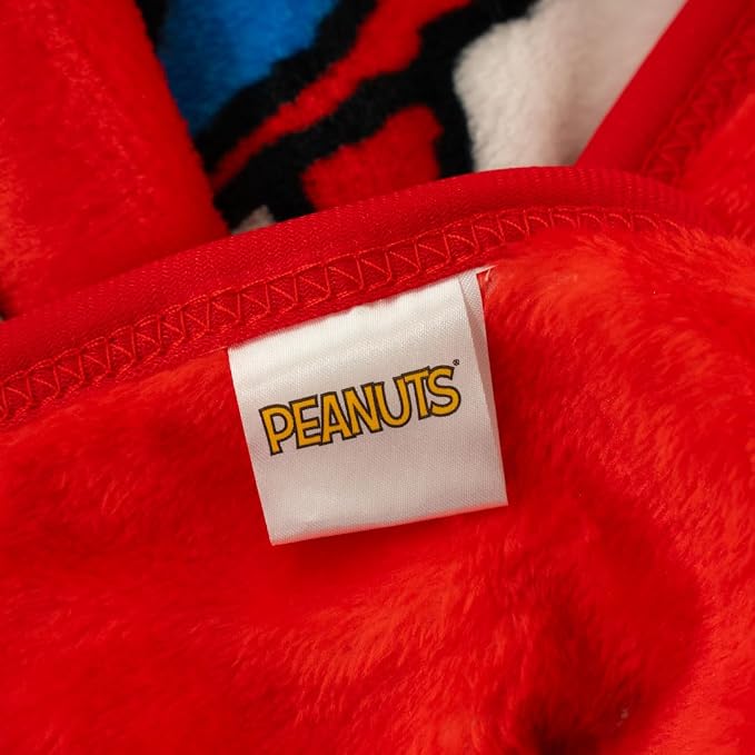 Franco Collectibles® Peanuts® Snoopy & Woodstock Holiday Christmas Super Soft Cozy Plush Throw, 40 in x 50 in, (Official Peanuts® Product)