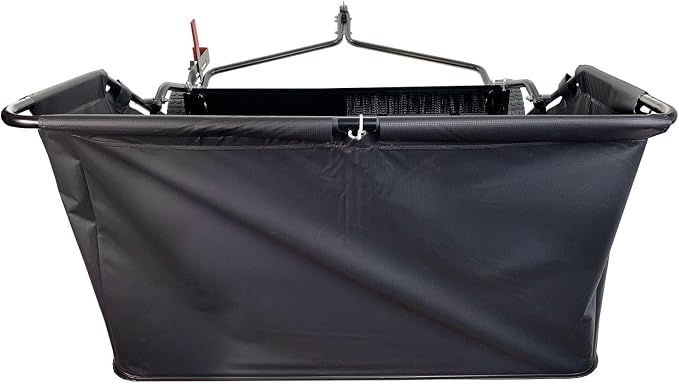 Brinly 42" Tow-Behind Lawn Sweeper in Hammered Finish with High-Velocity Brushes, Textured Black