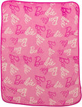 Barbie Kids Bedding Super Soft Cozy Silk Touch Throw, 40 in x 50 in, (Officially Licensed Product) By Franco