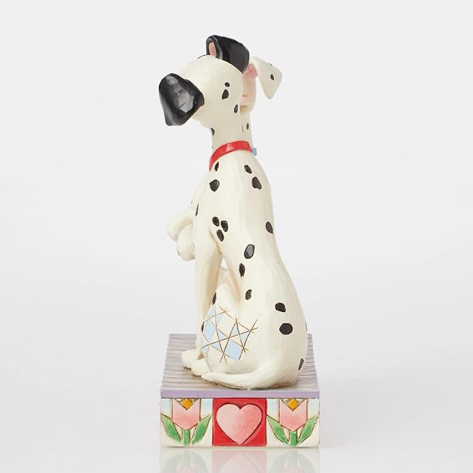 Enesco Disney Traditions Collection by Jim Shore 101 Dalmatians Pongo and Perdita Holding Paws Figurine- Stone Resin Hand Painted Collectible Disney Dog Figurines Home Decor Statue, 6 Inch