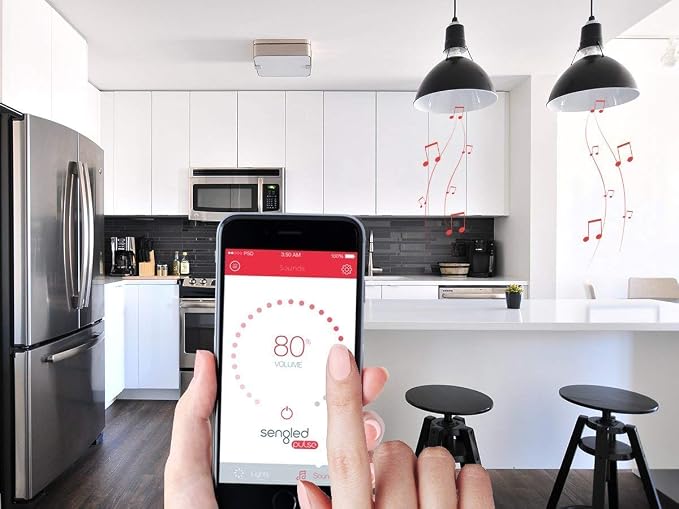 Sengled Pulse LED Smart Bulb with JBL Bluetooth Speaker, App Controlled Up to 8 BR30 LED Light Bulbs with Starter Kit, E26 Base, Compatible with Amazon Alexa, Candy Apple Red, 2 Pack