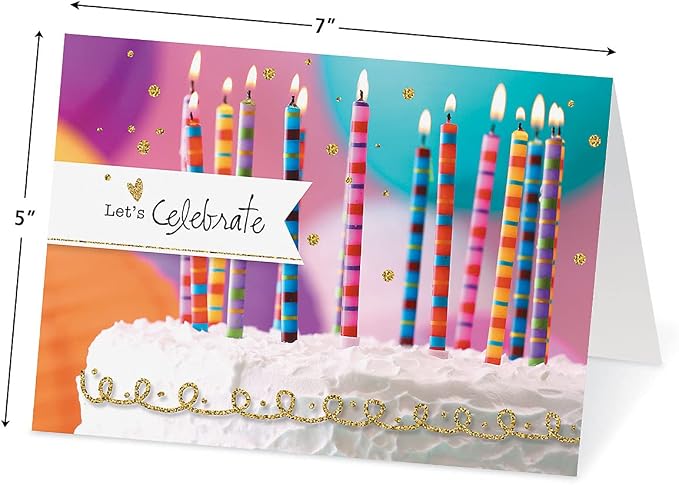 Current Modern Messages All Occasion Cards with Envelopes - 40 Pack Assorted Greeting Cards, Large 5" x 7" Assortment, Variety of Birthday, Get Well, Sympathy, Thinking of You