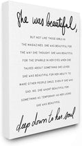Stupell Industries Beautiful Quote Floral, 24 x 30 Inch Canvas Wall Art | Stupell Industries | 24 x 30 Inches, Easy to Hang and Sturdy, Made in USA, by Lil' Rue