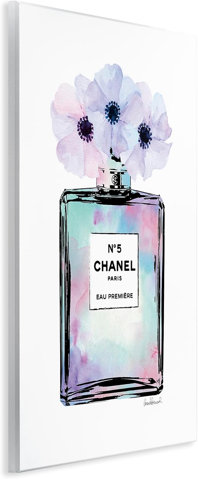 Purple Flower Glam Perfume, 10 x 15 Inch Mounted Print on Wall Plaque | Stupell Industries · By Amanda Greenwood · Ready to hang · Hand finished · Made in USA