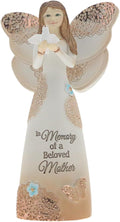 Pavilion Gift Company 19135 Light Your Way Memorial Beloved Mother Angel Figurine, 5-1/2", Brown