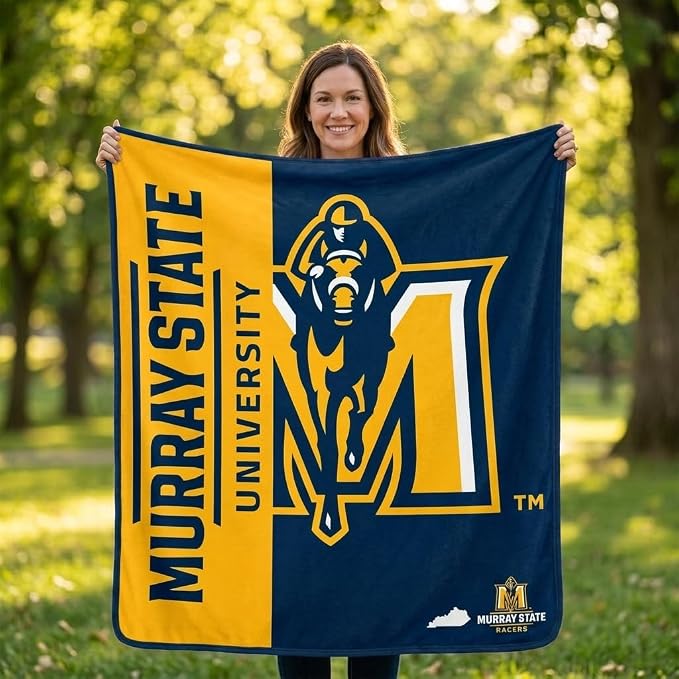 Proformance Home NCAA Murray State Racers Endzone Ultra Soft Tailgate Throw