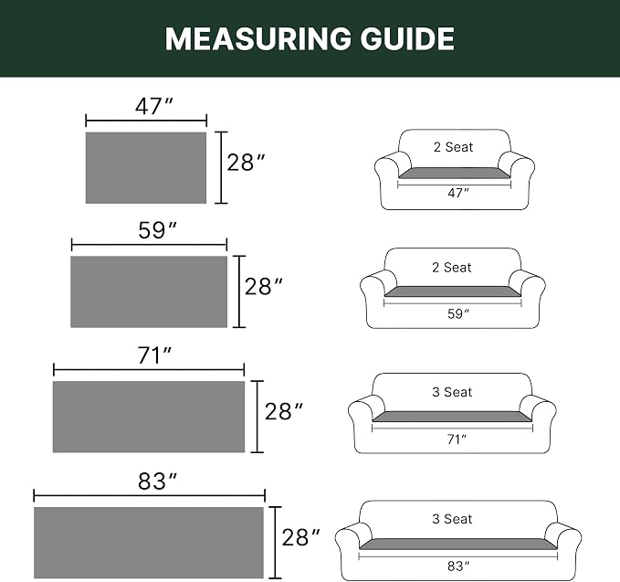 H.VERSAILTEX Chenille Couch Cover for Dogs Washable Soft Large Sofa Covers Sectional Sofa Cover Heather Blending Non-Slip Thick Couch Protector Dog Pet Bed Covers(Heathered Charcoal, 28" x 83")