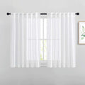 NICETOWN White Sheer Curtains 54 inch Length by NICETOWN