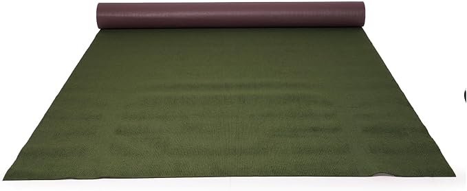 Grefinity Marine Carpet,6 FT x 14 FT Olive Green Indoor Outdoor Carpet 0.2" Thick Boat Rug with Water-Proof TPE Backing for Home, Patio, Porch, Deck