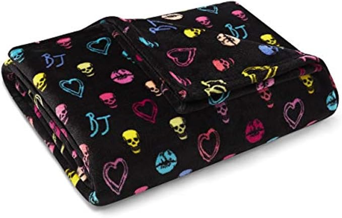 Betsey Johnson - Throw Blanket, Buttery-Soft Throw Blanket for Couch or Bed, Boldly Plush & Oversized Bedding (Betsey Signature, 50" x 70")