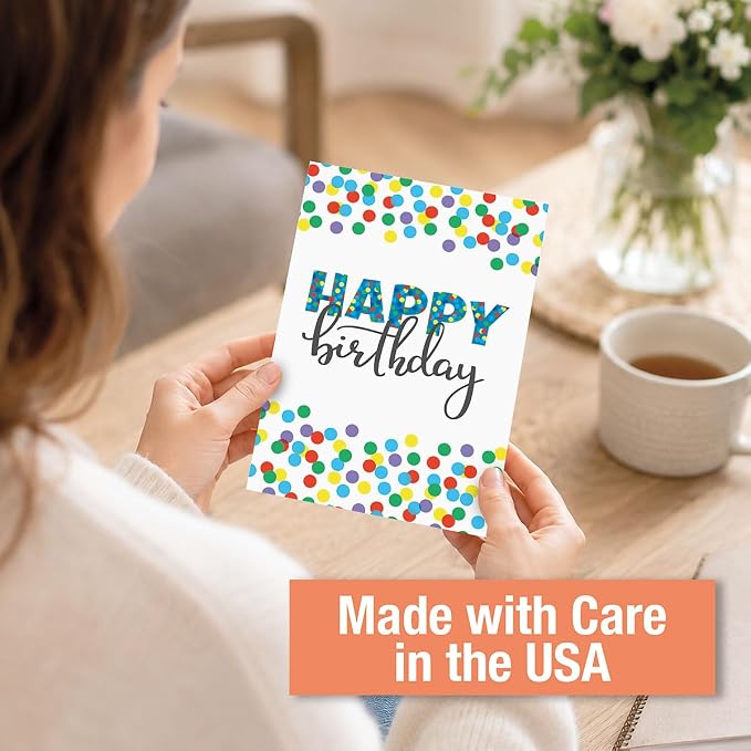 Current Birthday Greeting Cards Value Pack | Mega Happy Birthday, 36 Count, 18 Designs 5" x 7" Folded, Envelopes Included