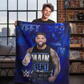 WWE Jey USO Yeet Main Event Champions Bedding Super Soft Throw Blanket, 46 in x 60 in, (Official Licensed Product) by Franco Collectibles