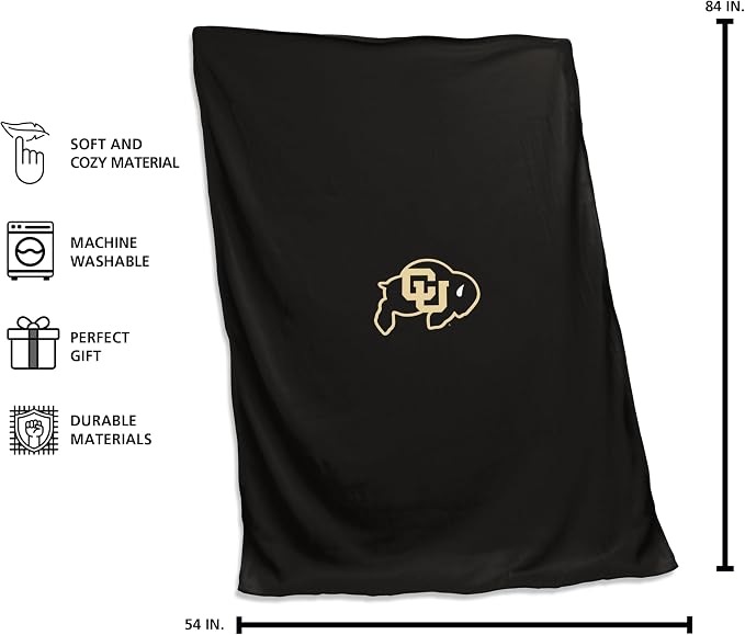 Logo Brands NCAA Unisex-Adult Sweatshirt Blanket