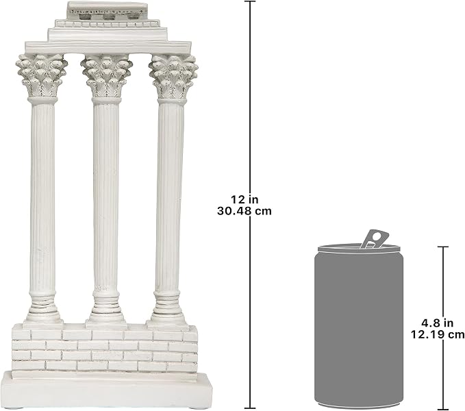 Design Toscano Temple of Castor and Pollux Column (Straight)