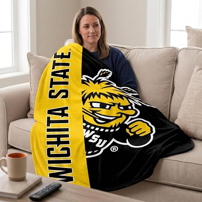 Proformance Home NCAA Wichita State Shockers Endzone Ultra Soft Tailgate Throw