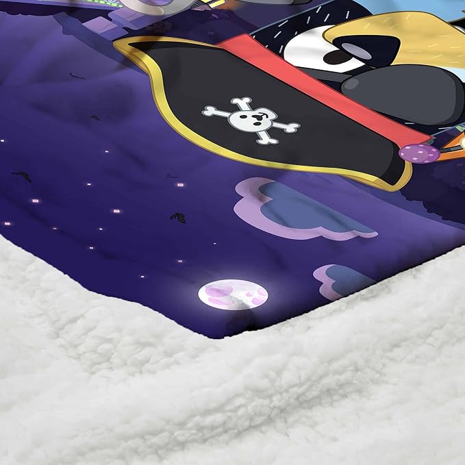 Northwest Bluey Silk Touch Sherpa Throw Blanket, 50" x 60", Family Halloween
