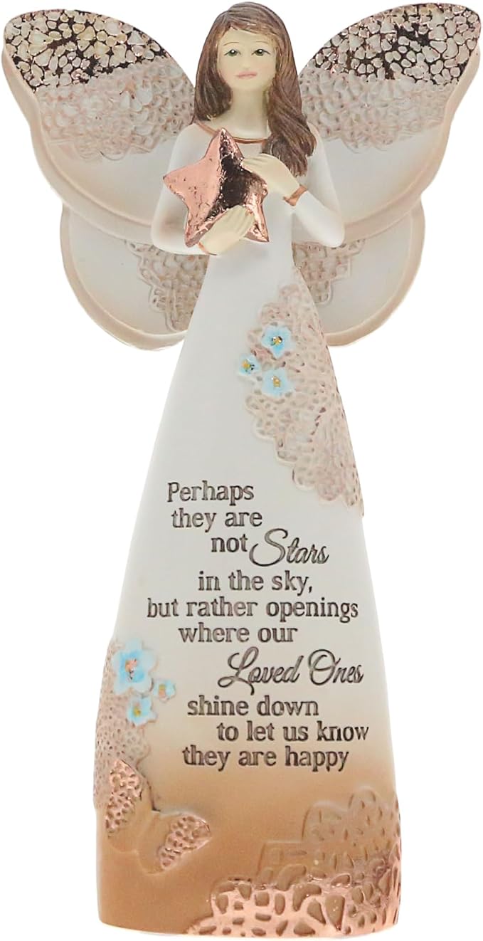 Pavilion Gift Company 19045 Light Your Way Memorial Stars in The Sky Angel Figurine, 7-1/2-Inch , Blue