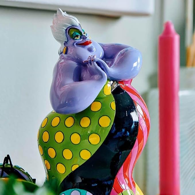 Enesco Disney by Romero Britto The Little Mermaid Ursula Figurine, 8.27 Inch, Multicolor