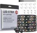 BTF-LIGHTING IP68 Waterproof Outdoor RGBW LED Strip 5050SMD RGB+Warm White(3000K-3500K) 4 Colors in 1 DC12V 16.4ft 5m 60LED/m Multi-Colored Tape Lights Can Work Outdoor(No Adapter or Controller)