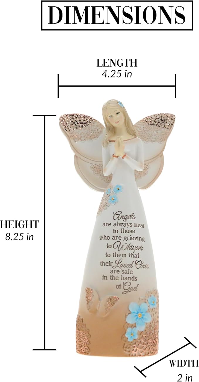 Pavilion Gift Company 19044 Light Your Way Memorial Loved Ones Angel Figurine, 9-Inch, Sandal