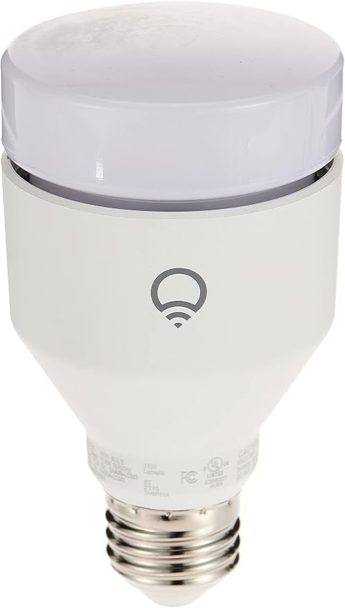 LIFX Color A19 Smart LED Light Bulb, 1100 Lumens, Billions of Colors + Tunable White, Wi-Fi 2.4GHz No Hub Required, Dimmable, Voice & App Control, Compatible with Alexa, Google Home & Siri